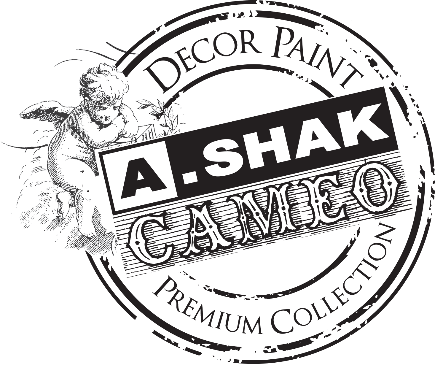 A.Shak Cameo decor paint logo